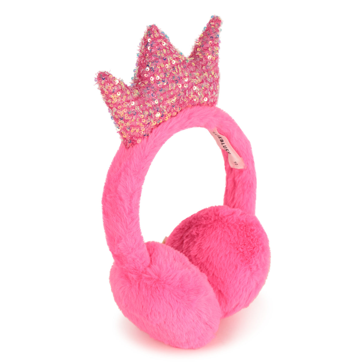 Billieblush Girls Pink Crown Earmuffs