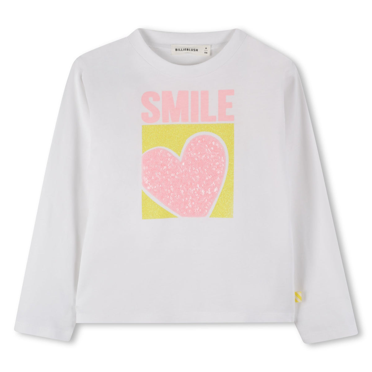 Billieblush Girls White Heart Top