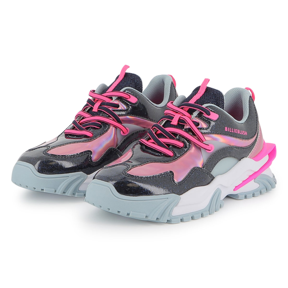Billieblush Girls Navy & Pink Trainers