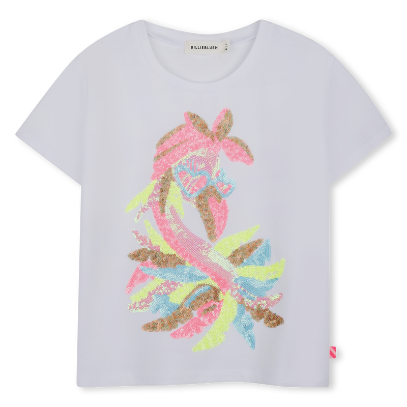 Billieblush Girls White Flamingo T-Shirt