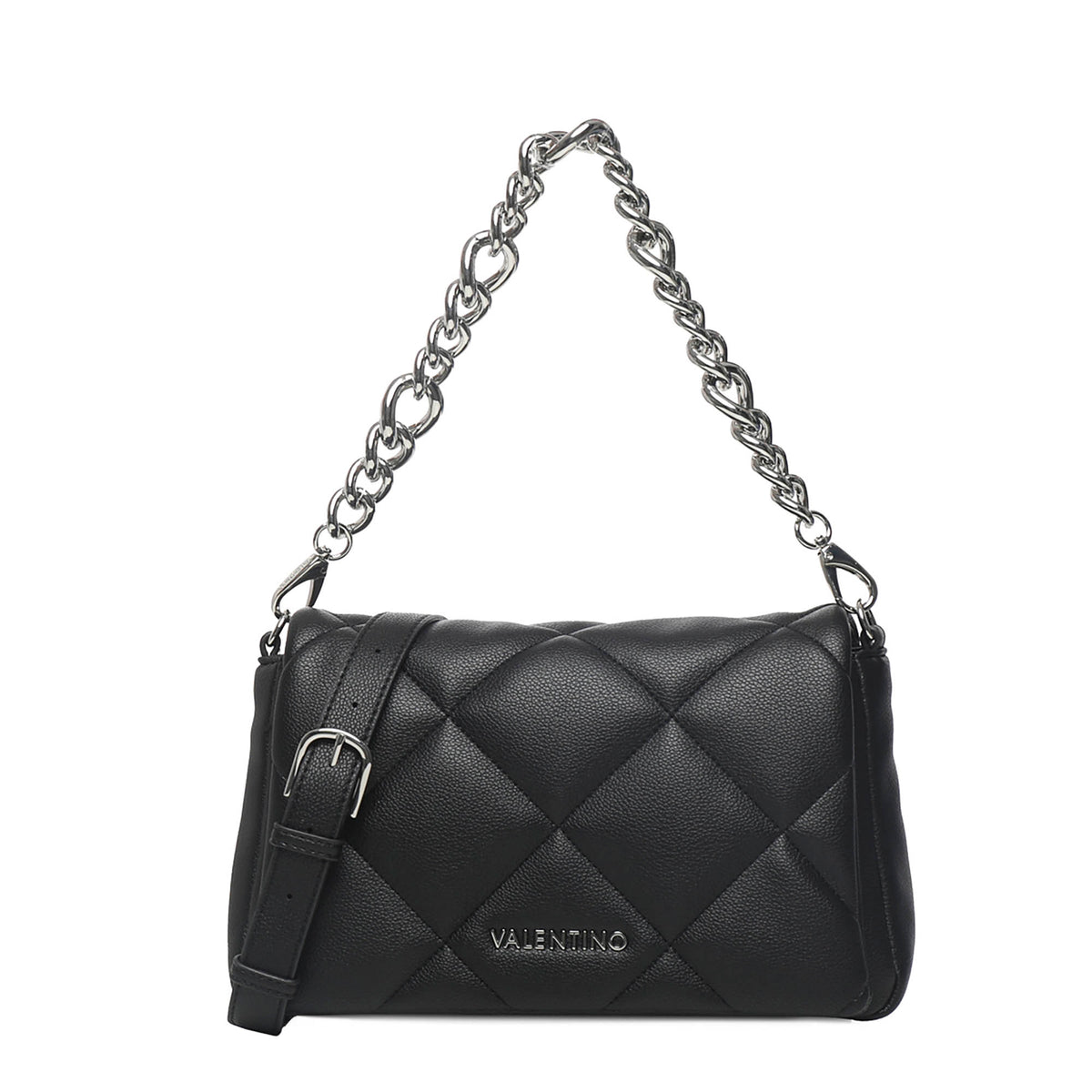 Valentino Black Quilted 'Cold' Flap Bag