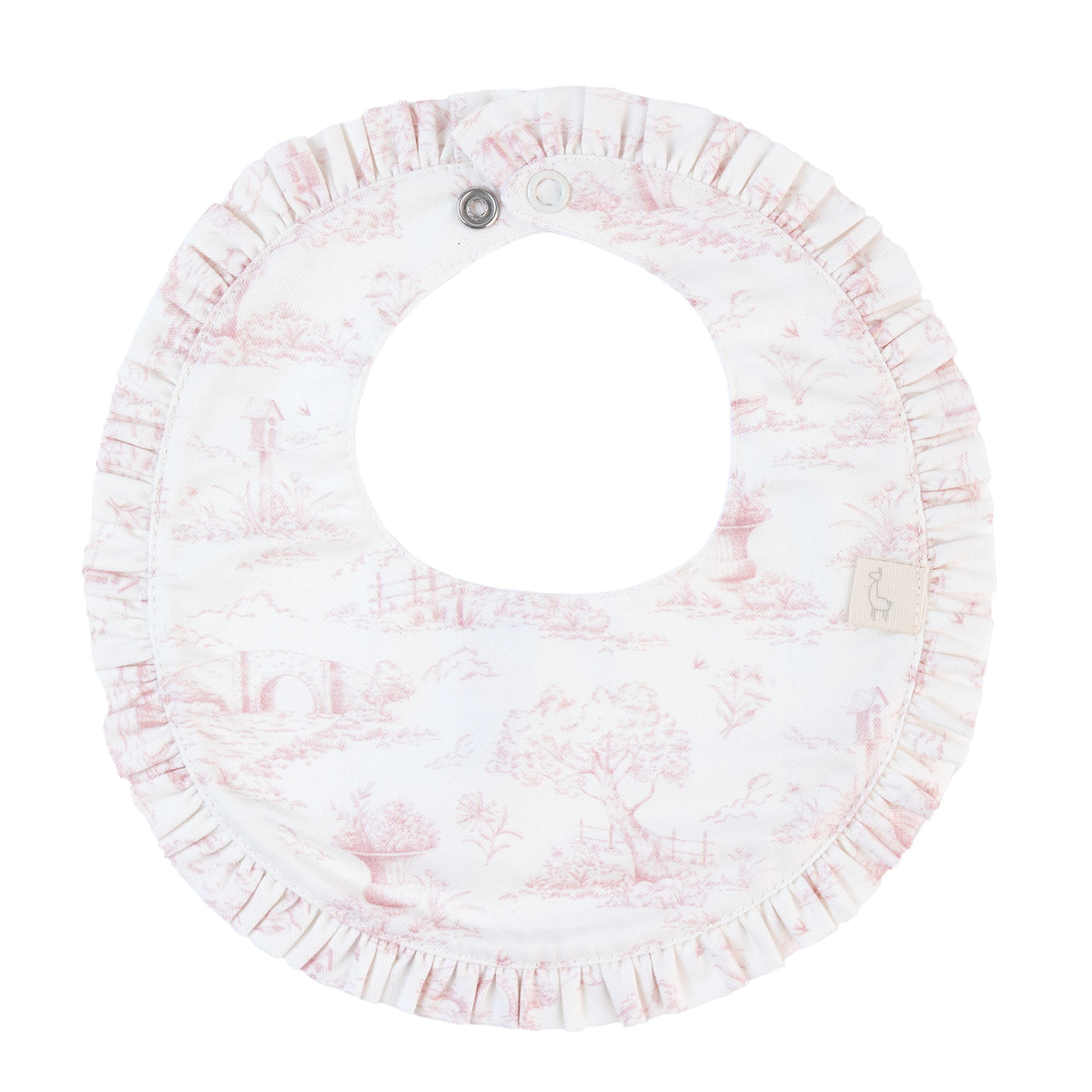 Baby Gi Pink Country Muslin Bib