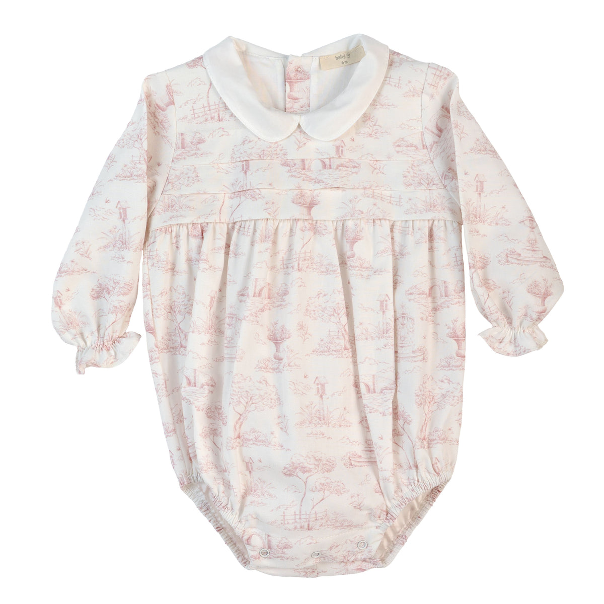 Baby Gi Girls Pink Country Romper
