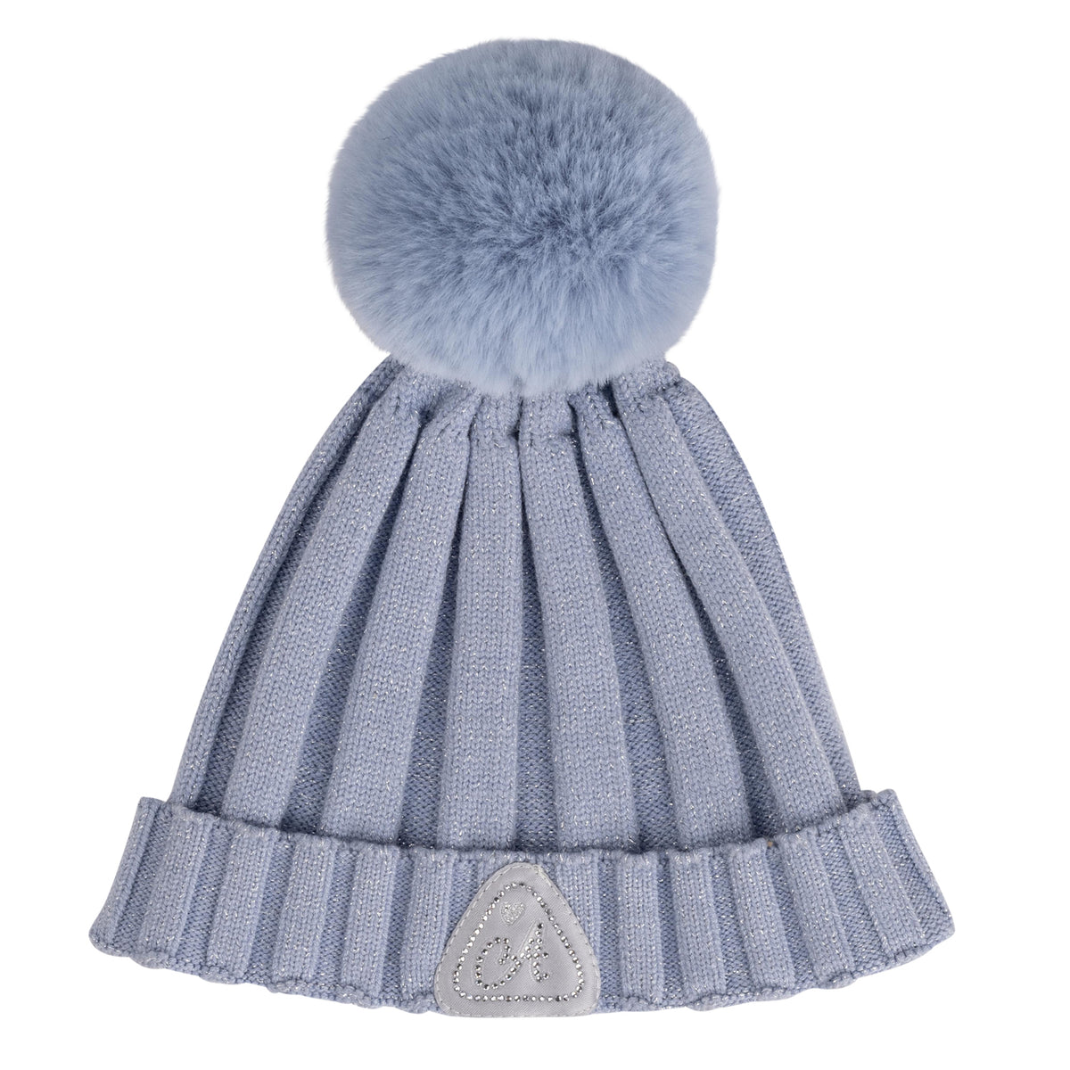 A Dee Girls Blue 'Paola' Pom Pom Hat