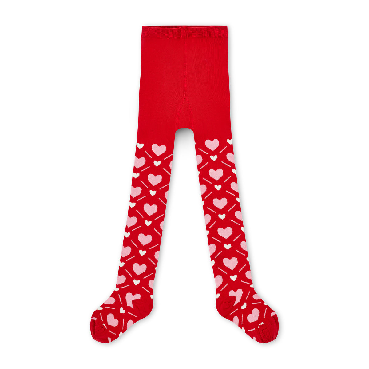 A Dee Girls Lake Red Heart Tights