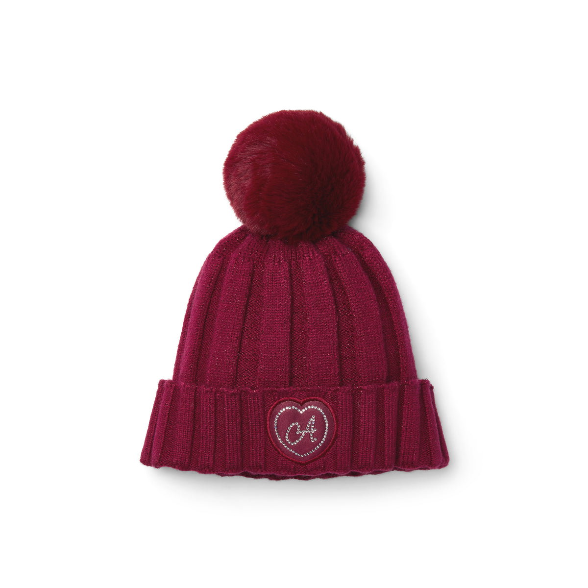 A Dee Girls Cherry 'Bobbie' Pom Pom Hat