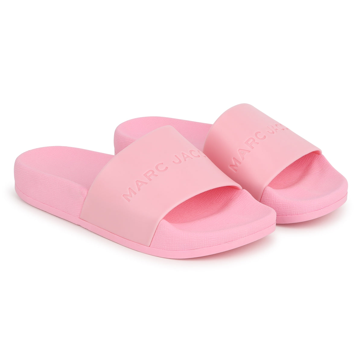 Marc Jacobs Girls Pink Logo Sliders