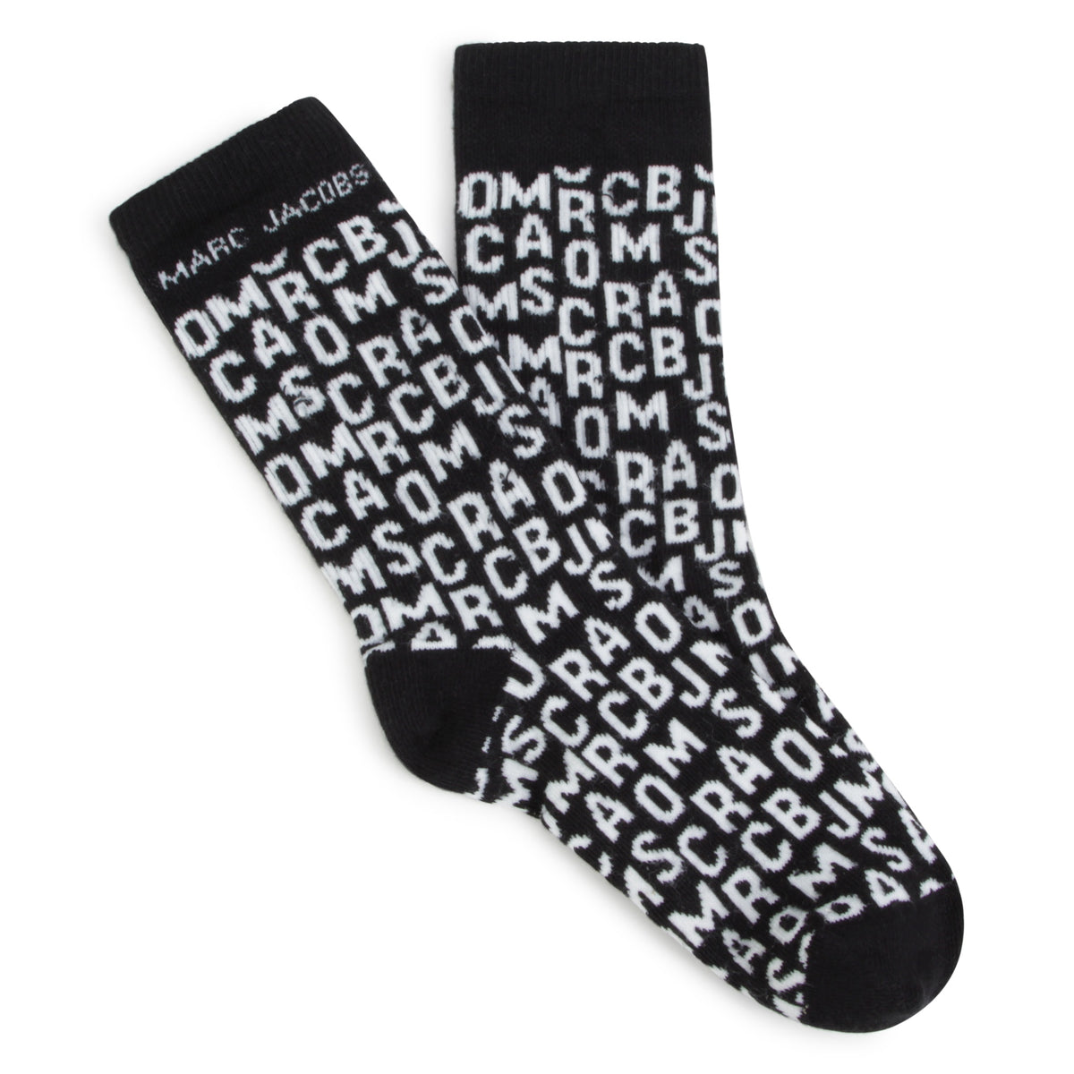 Marc Jacobs Black Letter Socks