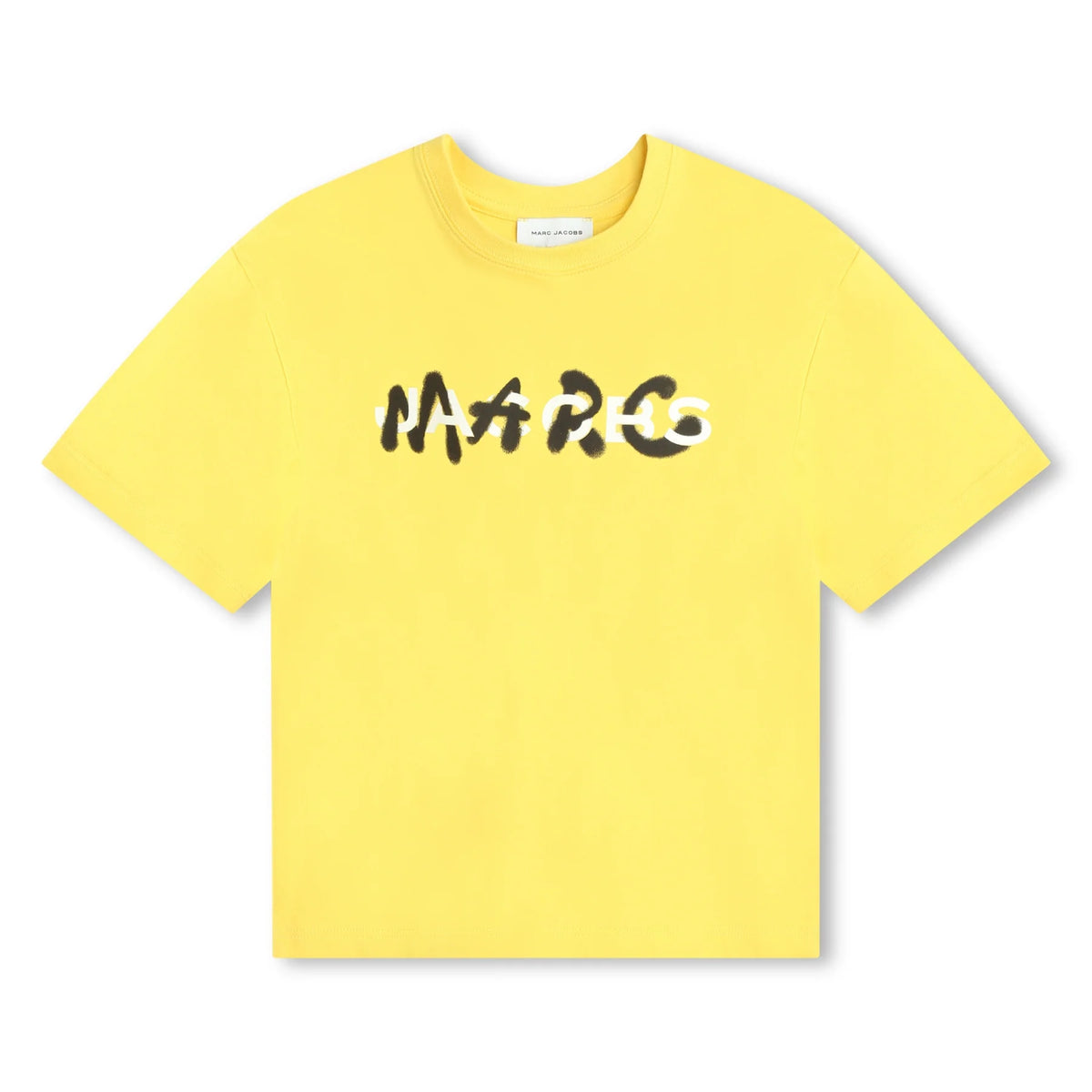 Marc Jacobs Boys Yellow Graffiti Logo T-Shirt
