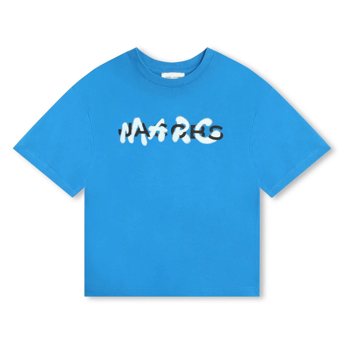 Marc Jacobs Boys Blue Graffiti Logo T-Shirt