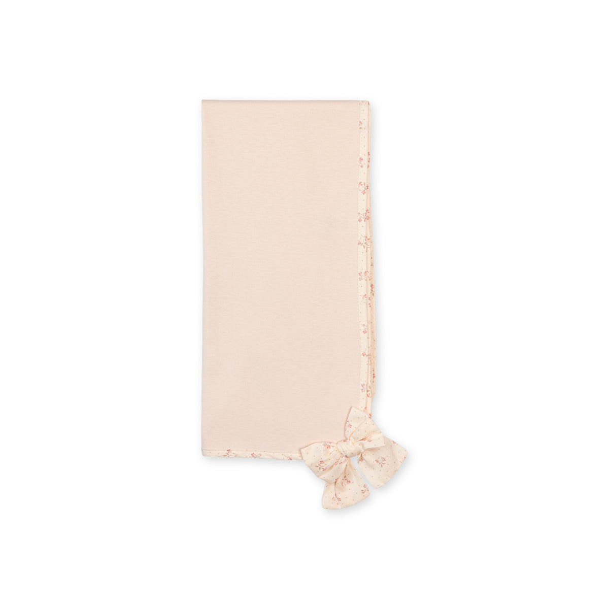 Baby Gi Peach Floral Bow Muslin Blanket