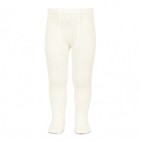 Condor Cream Basic Rib Tights