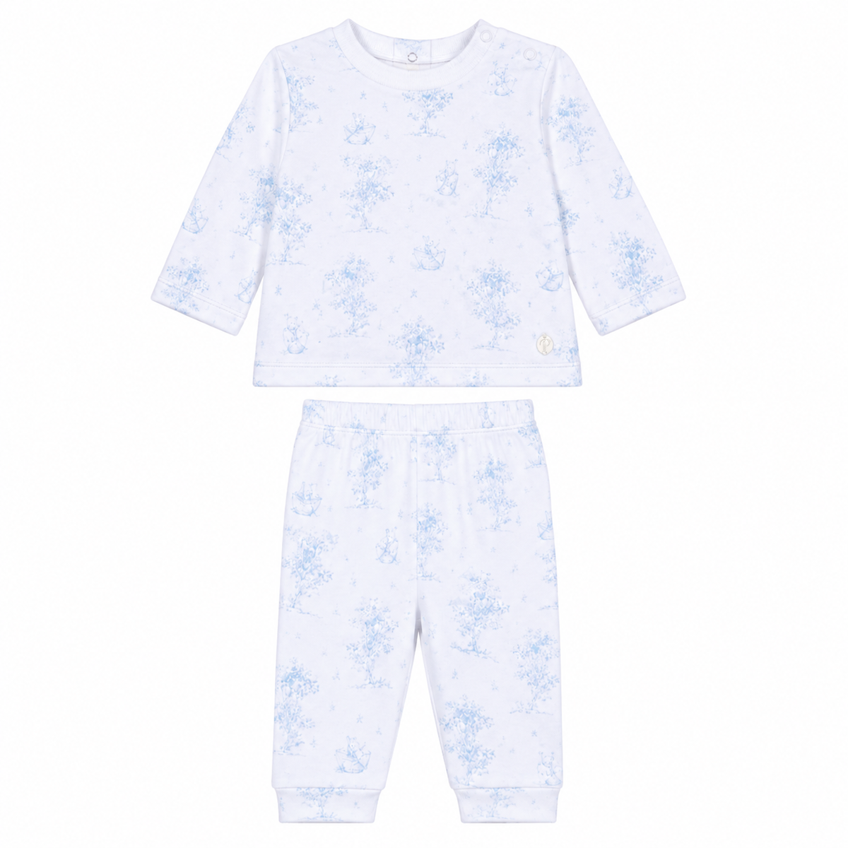 Patachou Baby Blue Bear Print Outfit