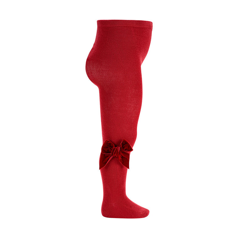 Condor Red Velvet Bow Tights
