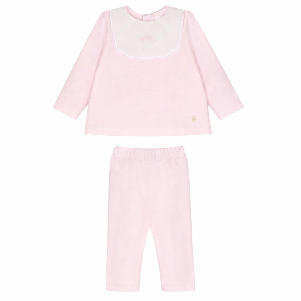 Patachou Baby Girls Pink Bear Trousers Set