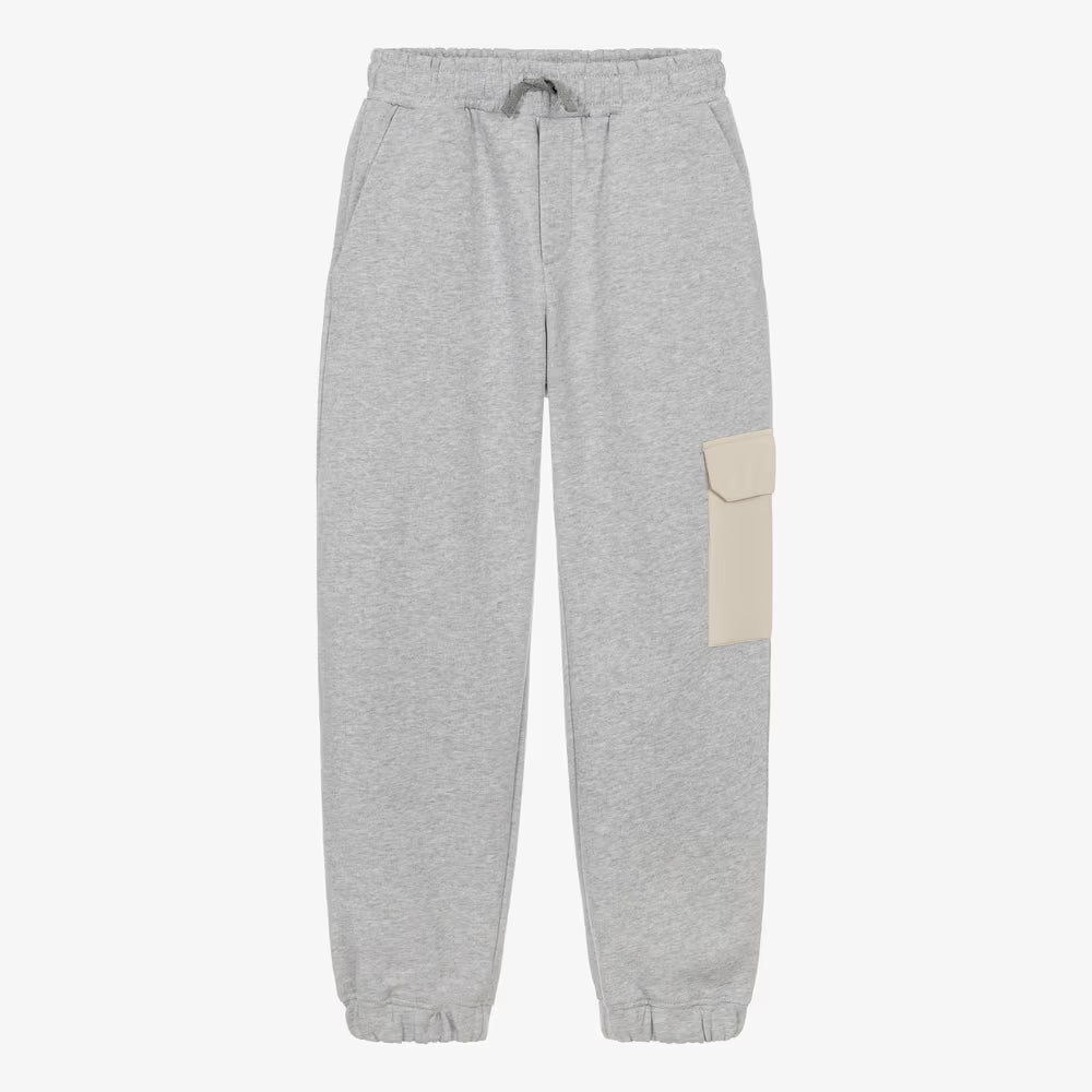 Eleventy Boys Marl Grey Pocket Tracksuit