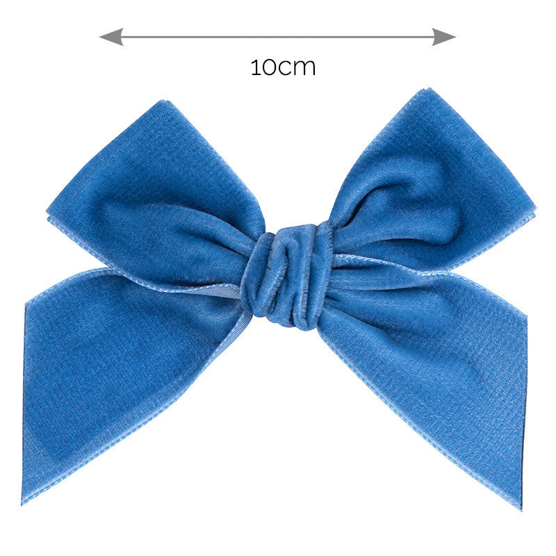 Condor Blue Velvet Bow