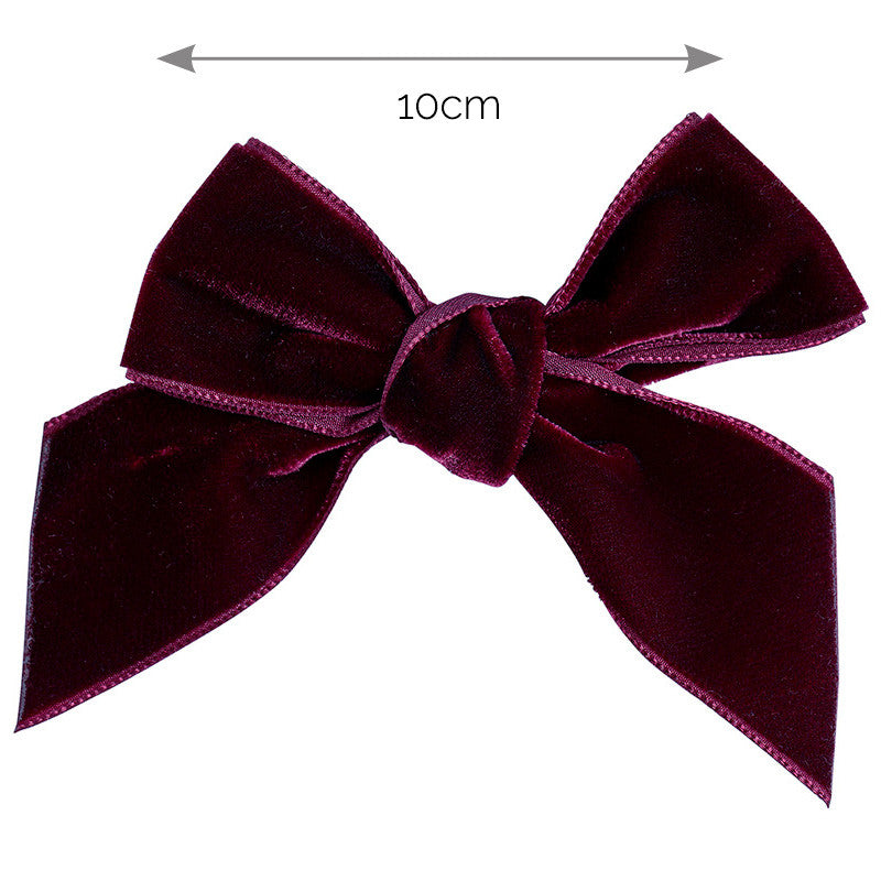 Condor Burgundy Velvet Bow