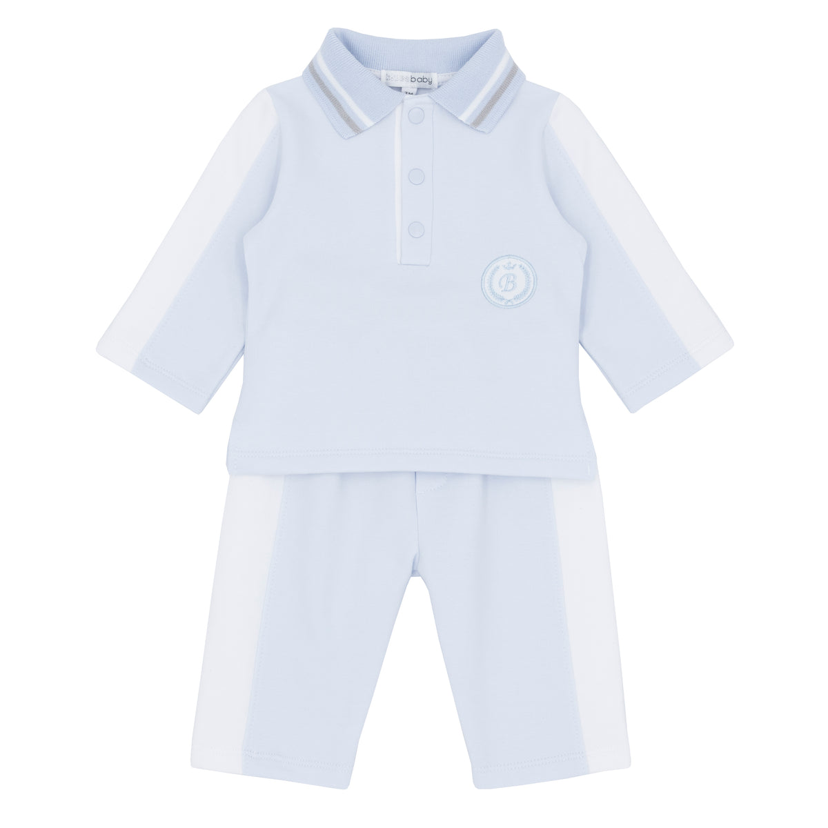 Blues Baby Boys Blue Polo And Trouser Set